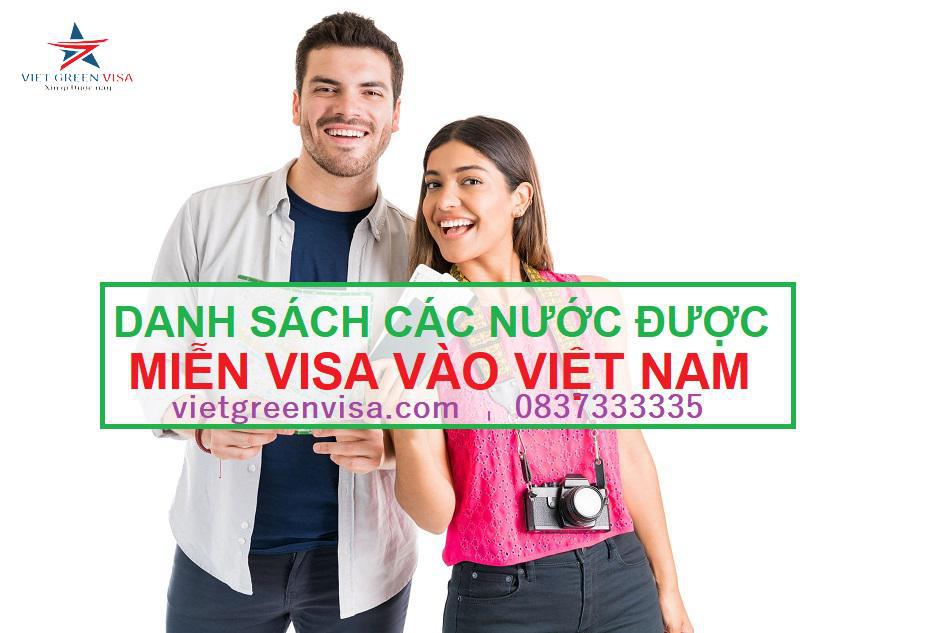 Danh sách các nước được miễn thị thực Việt Nam, Viet Green Visa
