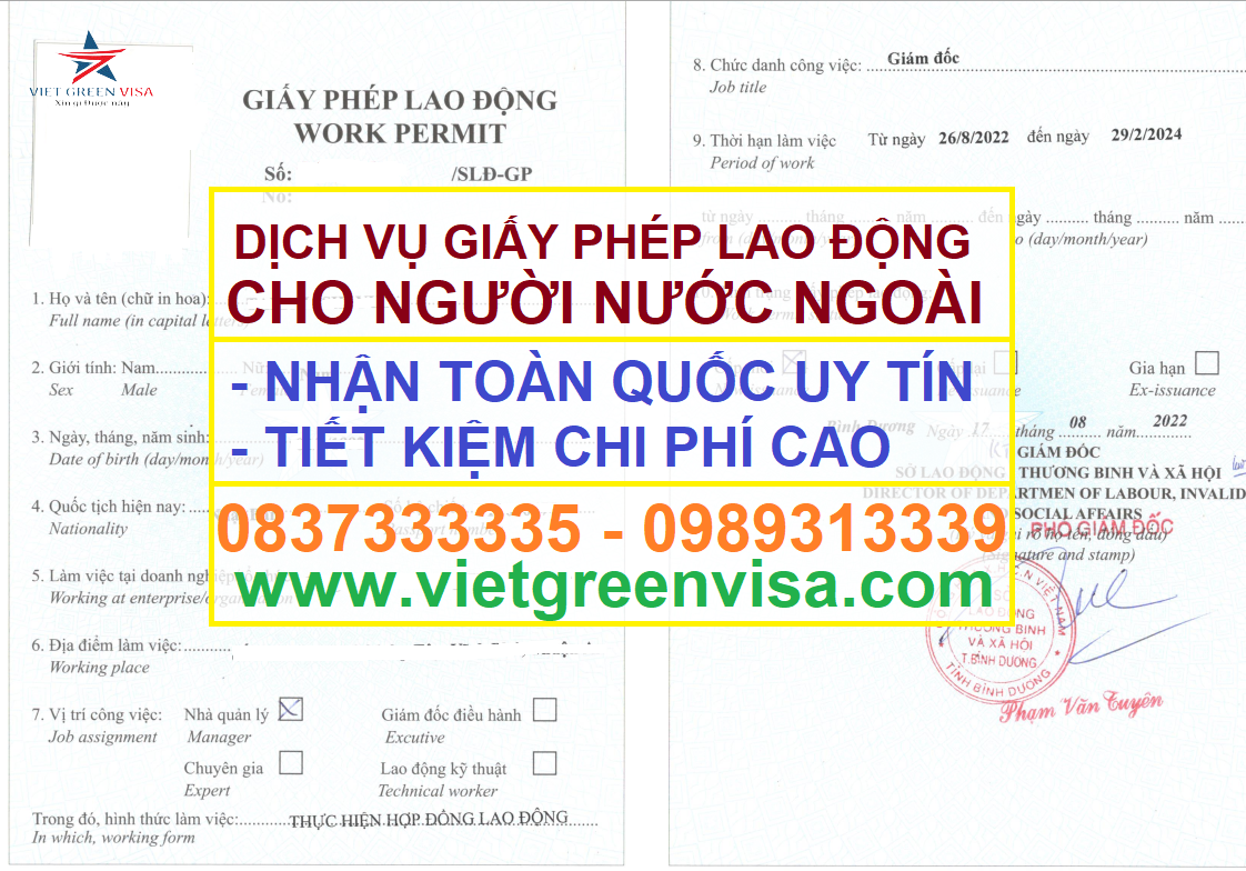 Dịch vụ làm giấy phép lao động tại Ninh Bình, giấy phép lao động tại Ninh Bình, xin giấy phép lao động tại Ninh Bình, làm giấy phép lao động tại Ninh Bình